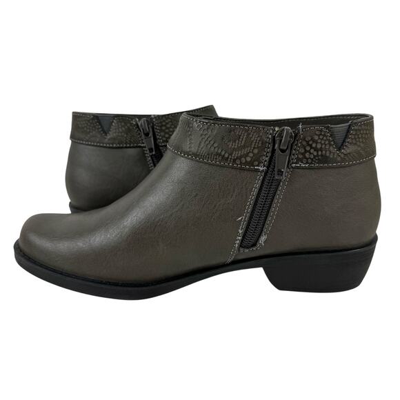 EASY STREET NEPTUNE COMFORT WAVE ANKLE BOOTIES IN GREY NWOB WOMEN'S SIZE 6.5WW - Picture 9 of 12